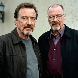 Pablo Escobar next to Walter White 4K quality super realistic