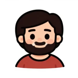 a cute bob ross, digital art, iconic icon, 2 d vector logo, cartoon, t - shirt design