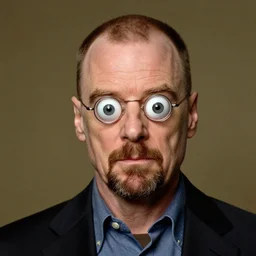 walter white with googly eyes