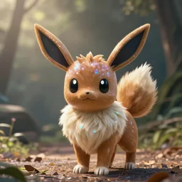 photo of eevee pokemon humanisation, fully dresse, film still, dslr, by greg rutkowski, ross tran, artgerm, wlop glossy skin, pearlescent, very coherent, cute
