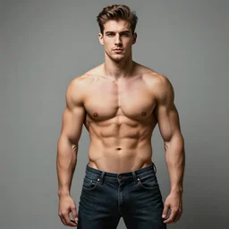 handsome muscular guy