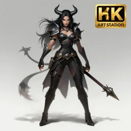 ⭐✨🖤👿 Janna, league of legends concept art, trending on artstation, 4k