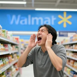 screaming at walmart