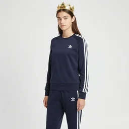 adidas suit jogging female wearing crown