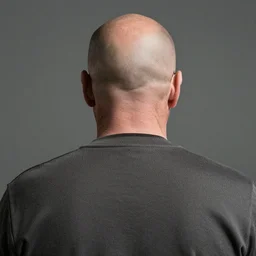 walter white rear view bald back