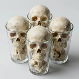 6 4 oz cup filled with human souls