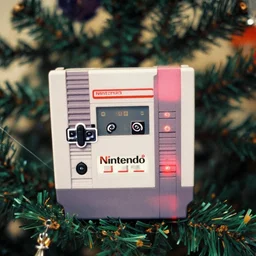 a nintendo nes under a christmas tree 1 9 8 9, lomography color 4 0 0