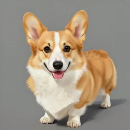a corgi painted by bruce pennington