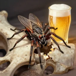 so where were the spiders while the fly tried to break our bones with just the beer light to guide us so we bitched about his fans and should we crush his sweet hands, inspired by david normal