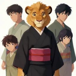 beautiful portrait of a female anthropomorphic lioness fursona dressed in a black kimono. character design by disney, charlie bowater, ross tran, artgerm, and makoto shinkai, detailed, soft lighting, rendered in octane