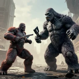 fights terminator king kong
