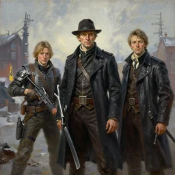 frostpunk, painting by vladimir volegov, j. c. leyendecker, tom of finland, trending on artstation