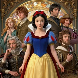 portrait of snow white, highly detailed vfx portrait, unreal engine, greg rutkowski, loish, rhads, caspar david friedrich, makoto shinkai and lois van baarle, ilya kuvshinov, rossdraws, elegent, tom bagshaw, alphonse mucha, global illumination, detailed and intricate environment