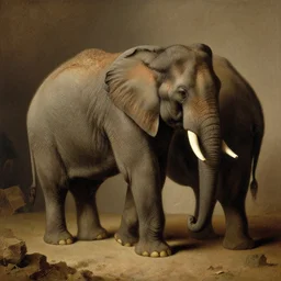 the elephant man, by rembrandt