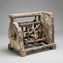 Ancient Roman computer, found in the ruins of Pompeii, archeology photo