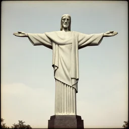 Christ the Redeemer statue, 1860s photograph
