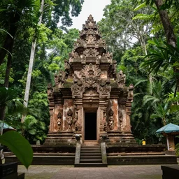 temple in the south american jungle