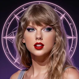 pretty girl, taylor swift face, durer, mystical symbol, very detailed, digital art, trending on artstation, masterpiece