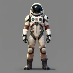 concept art, stylized proportions, comic book illustration, human character, space suit, trending on artstation