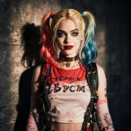 A still of Julianne Nicholson as Harley Quinn
