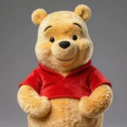 photo of a british man who looks like winnie - the - pooh ( pooh bear ), award winning professional studio photography