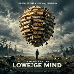 lobotomy of the swedish hive mind. realistic cinematic 3 5 mm movie poster.