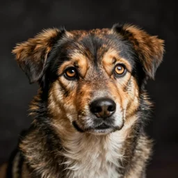 dog with human eyes