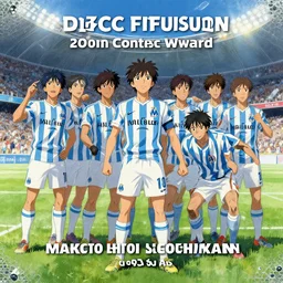 disco diffusion painting of marseille football team by makoto shinkai, masterpiece, contest award winner