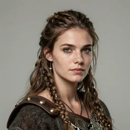 head and shoulders portrait of a barbarian female high quality fantasy dnd by wlop