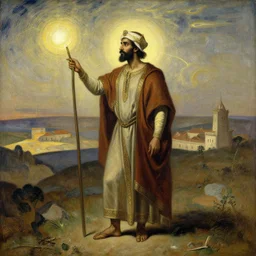 euterpe, a wandering astrologue persian, artwork by james ensor