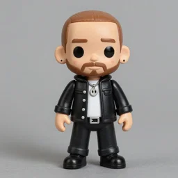 eminem cosplay tracey, stop motion vinyl action figure, plastic, toy, butcher billy style