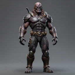 full body portrait of he - man, dark and mysterious and eerie and ominous character, cinematic, epic, highly detailed, intricate, colored, zbrush, rendered in octane, artwork by marcus whinney
