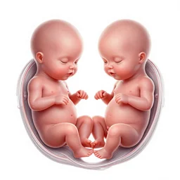 symmetry! human fetus, intricate, elegant, highly detailed, concept art, smooth, sharp focus, lineart, illustration, 3 d occlusion, penned with black on white on red, 8 k