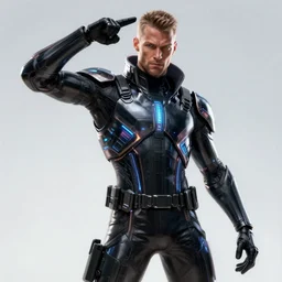 van damme as cyberpunk commando, intricate, elegant, glowing lights, highly detailed, digital painting, artstation, glamor pose, epic pose, concept art, smooth, sharp focus, illustration, art by artgerm and greg rutkowski, artey freytag