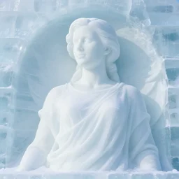 kate winslet sculpture carved out of ice
