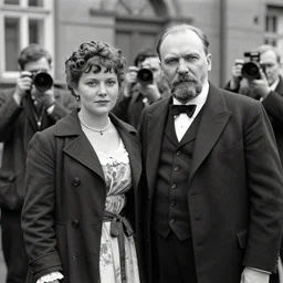 Vladimir Lenin and his girlfriend, Princess Anastasia Romanov, photograph, 1919, paparazzi