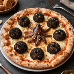 paula deens famous isopod and truffles pizza, oled 8 k highly detailed photograph