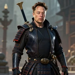 Elon Musk as a Samurai Jack, hyperdetalied, artstation, 8K, digital art,