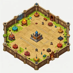 A high detailed isometric vector art presenting an aerial view of a RPG room by Bastion, Transistor, pyre, hades, Patreon content, containing tables and walls, HD, straight lines, vector, grid, dnd map, map patreon, fantasy maps, foundry vtt, fantasy grounds, aerial view ,dungeondraft , tabletop, inkarnate, dugeondraft, roll20