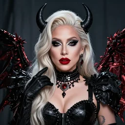 lady gaga is the queen of the damned. Detailed digital art by greg rutkowski, Thomas kinkade, Keith Parkinson, artstation, cgsociety, deviantart, 8k, HD