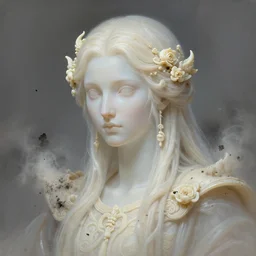 stunning god of ghosts portrait, translucent, ashes, ivory, fantasy, intricate, elegant, highly detailed, digital painting, artstation, concept art, smooth, sharp focus, illustration, art by afshar petros and krenz cushart and artem demura and tony sandoval