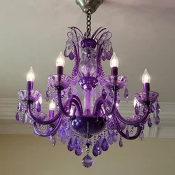 Purple chandelier
