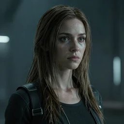 scifi emilia clarke looks like ghost in the shell, extremely high detail, photorealism, sony a 7 r