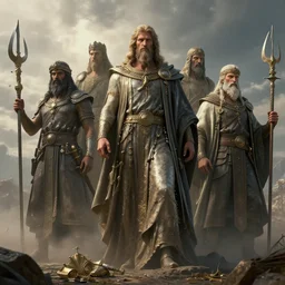 when time stands still only then wil the gods arise, concept art, unreal engine 5, realistic, trending on art station