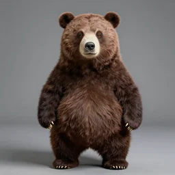 xi jinping dressed as poor bear, professional studio photograph