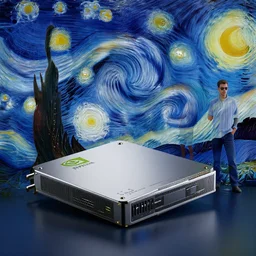 nvidia amd rtx raytracing stylized octane render by visualdon, annibale siconolfi, kaiwan shaban, and josh pierce, of starry night. 3 d. cgi. masterpiece. trending on artstation.