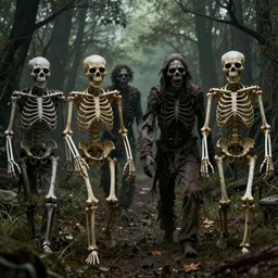 skeletons vs zombies