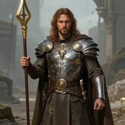 Lino Facioli as a paladin prince, medieval fantasy art