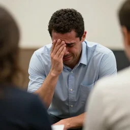 barney crying in an aa meeting