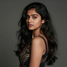 beautiful young assamese girl ; portrait by artgerm and tom bagshaw ; trending on artstation ; award winning, cinematic natural dramatic lighting, studio photography by annie leibovitz